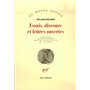 Essais, discours et lettres ouvertes