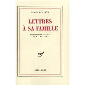 Lettres à sa famille