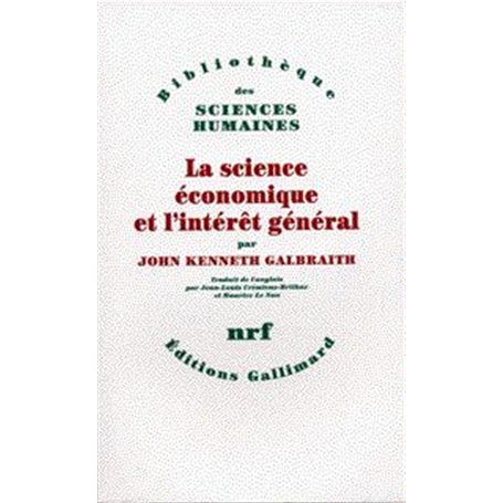 La Science économique et l'intérêt général