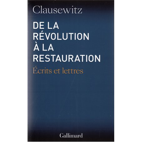 De la Révolution à la Restauration
