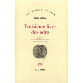 Troisième livre des odes