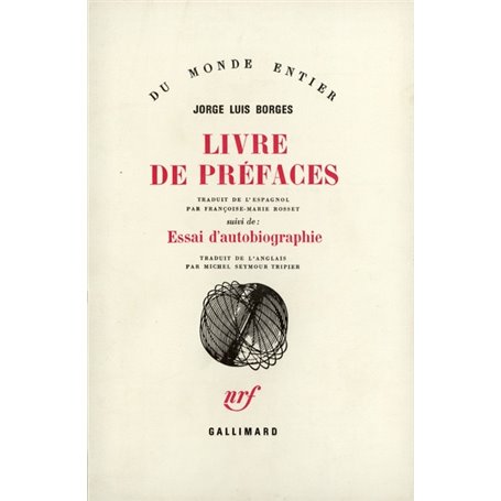 Livre de préfaces / Essai d'autobiographie