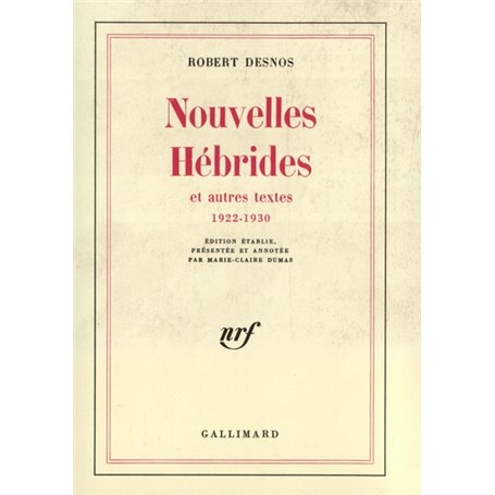 Nouvelles Hébrides et autres textes