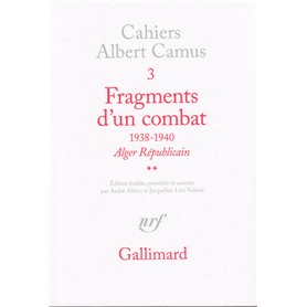 Fragments d'un combat 1938-1940
