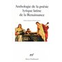 Anthologie de la poésie lyrique latine de la Renaissance