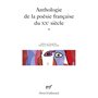 Anthologie de la poésie française du XX siècle