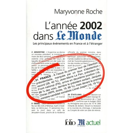 L'Année 2002 dans "Le Monde"