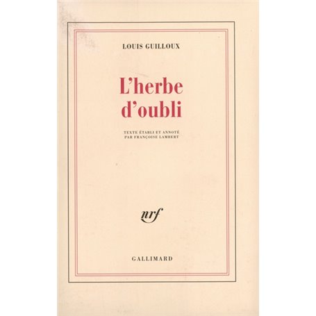 L'herbe d'oubli