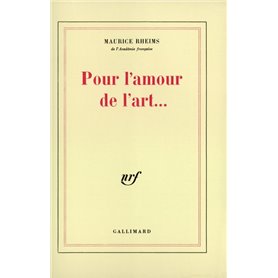 Pour l'amour de l'art...