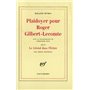 Plaidoyer pour Roger Gilbert-Lecomte