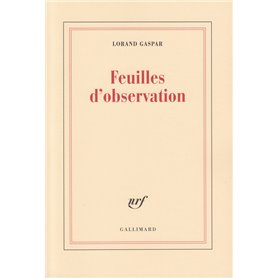 Feuilles d'observation