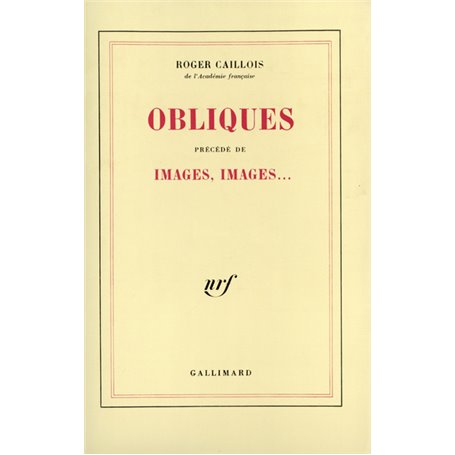 Obliques / Images, images...