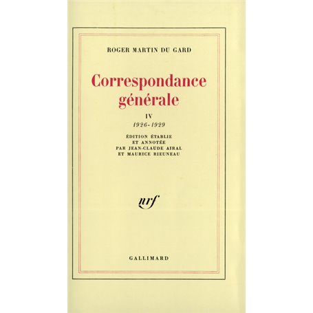 Correspondance générale