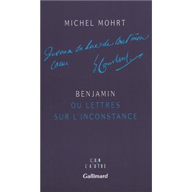 Benjamin ou Lettres sur l'inconstance