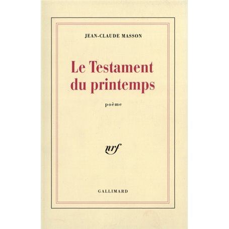 Le Testament du printemps