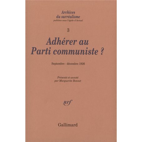 Adhérer au Parti communiste ?