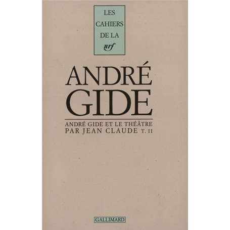 André Gide et le théâtre