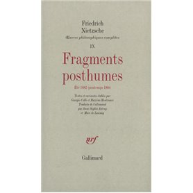 Fragments posthumes