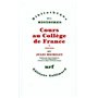 Cours au Collège de France (1838-1851)