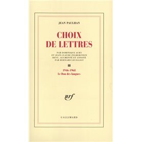 Choix de lettres