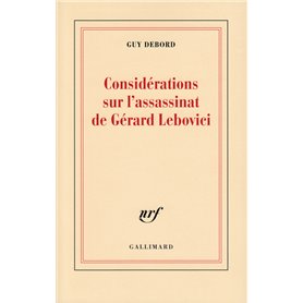 Considérations sur l'assassinat de Gérard Lebovici