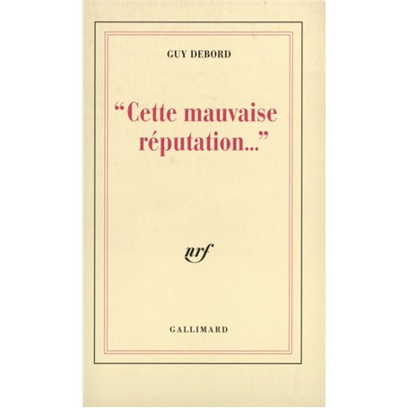 Cette mauvaise réputation...