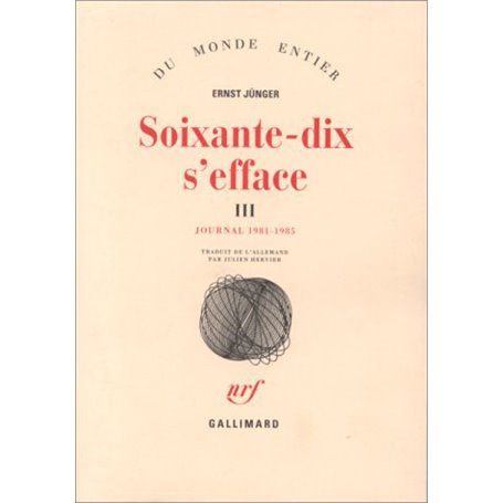 Soixante-dix s'efface