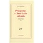 Prospectus et tous écrits suivants