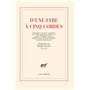 D'une lyre à cinq cordes