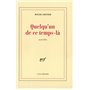 Quelqu'un de ce temps-là
