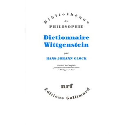 Dictionnaire Wittgenstein