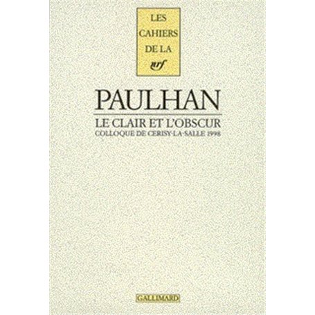 Jean Paulhan : le clair et l'obscur