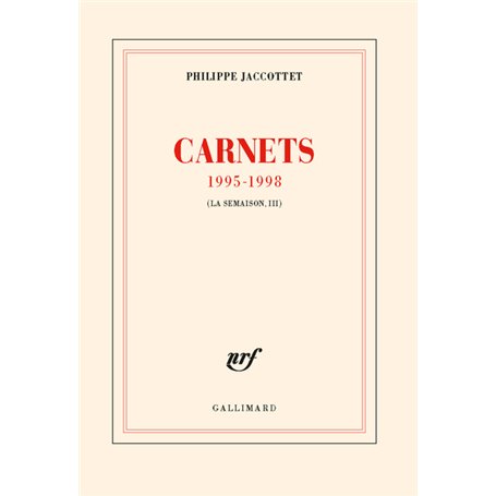 Carnets 1995-1998