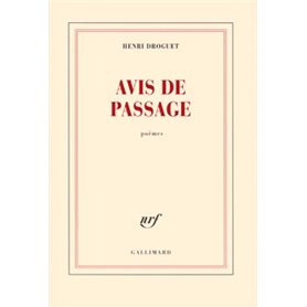 Avis de passage