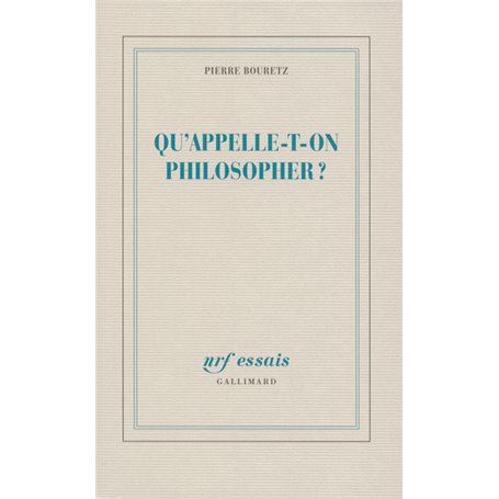 Qu'appelle-t-on philosopher ?