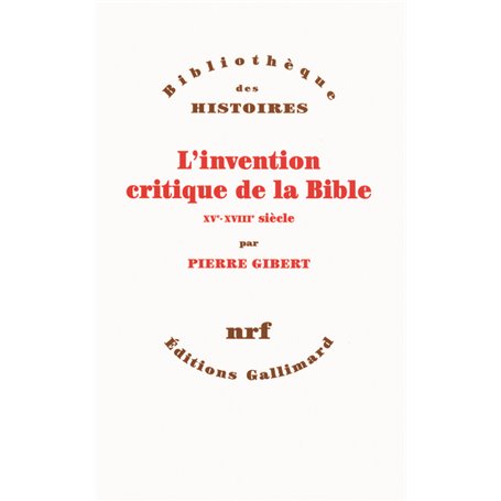 L'invention critique de la Bible