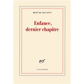 Enfance, dernier chapitre