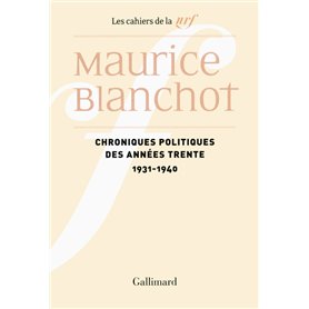 Chroniques politiques des années trente