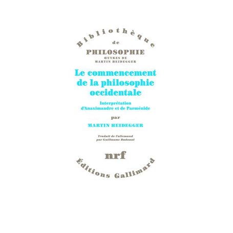 Le commencement de la philosophie occidentale