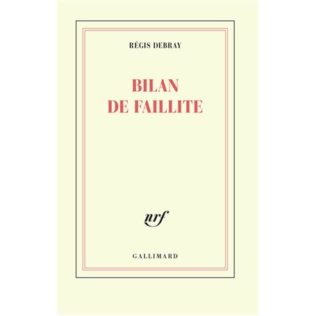 Bilan de faillite