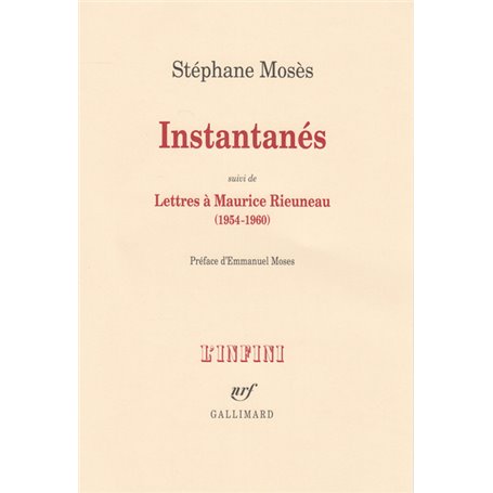 Instantanés/Lettres à Maurice Rieuneau (1954-1960)