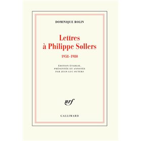 Lettres à Philippe Sollers