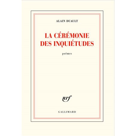 La cérémonie des inquiétudes