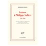 Lettres à Philippe Sollers