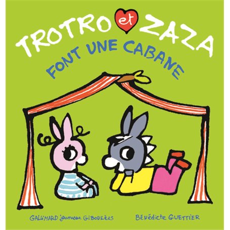 Trotro et Zaza font une cabane