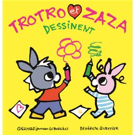 Trotro et Zaza dessinent