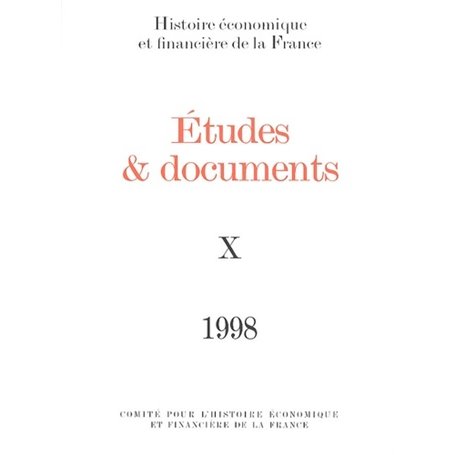 ÉTUDES ET DOCUMENTS - 1998