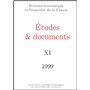 ÉTUDES ET DOCUMENTS - 1999