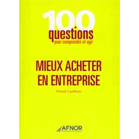 Mieux acheter en entreprise