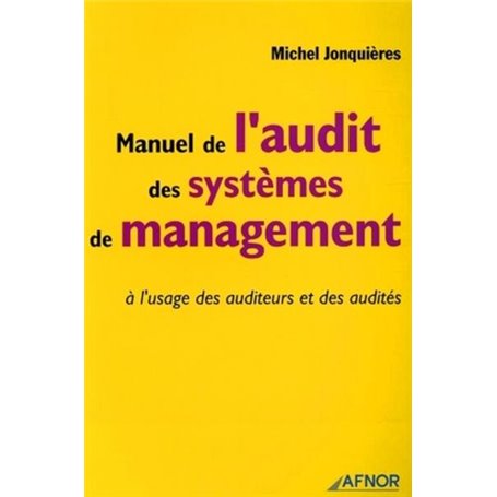 Manuel de l'audit des systèmes de management